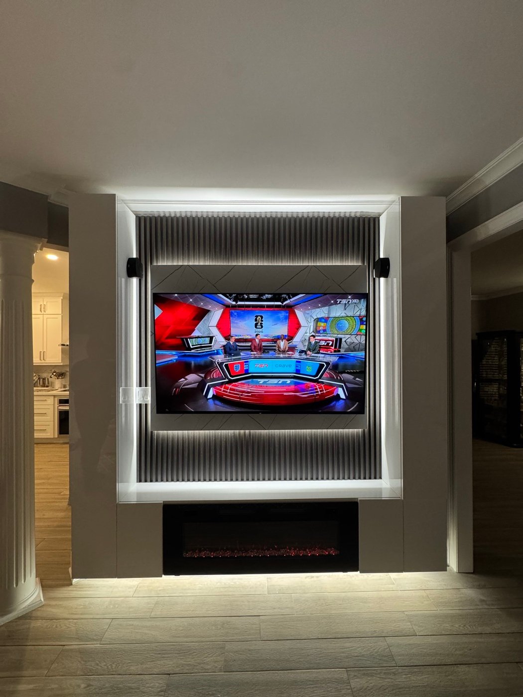 Custom TV wall