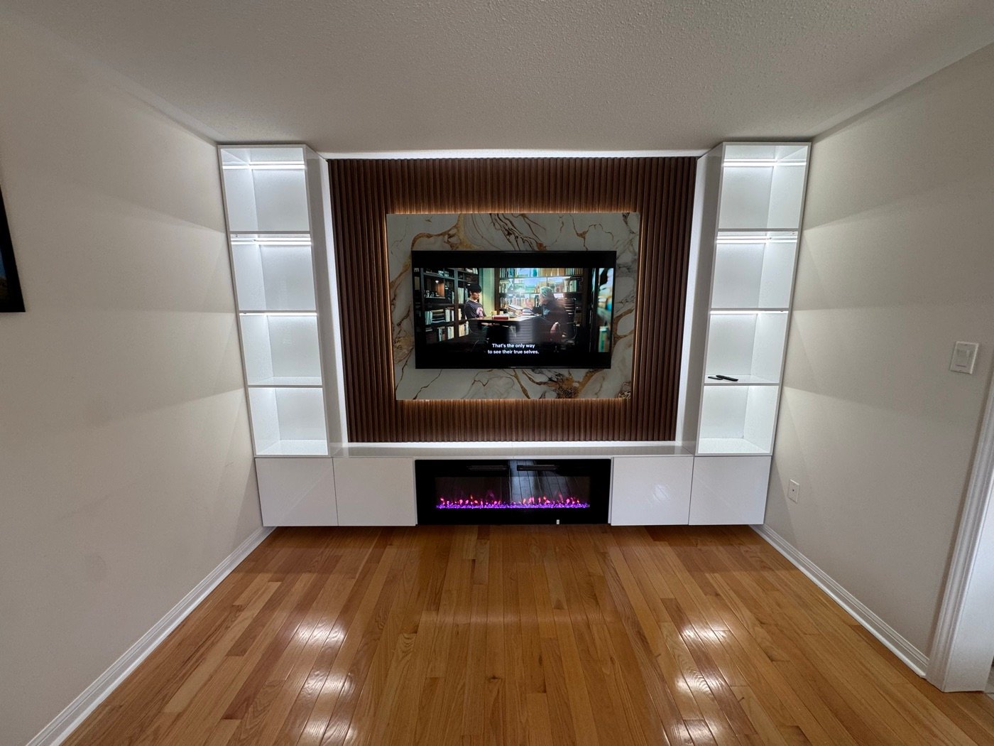 Living room millwork