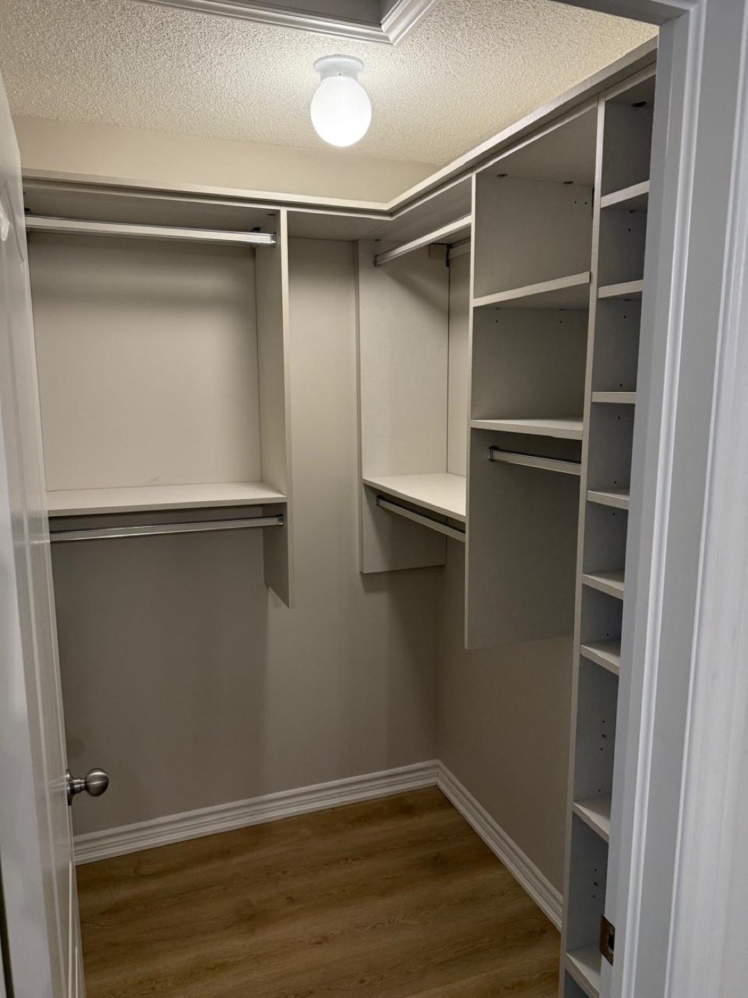 Reach-in closet