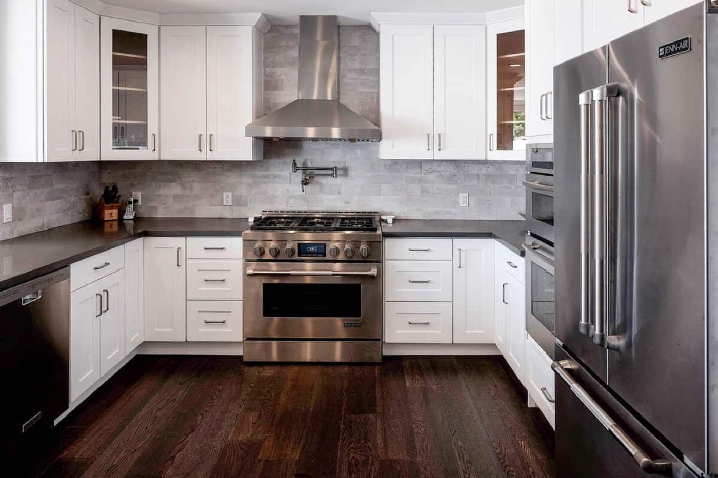 Kitchen with island